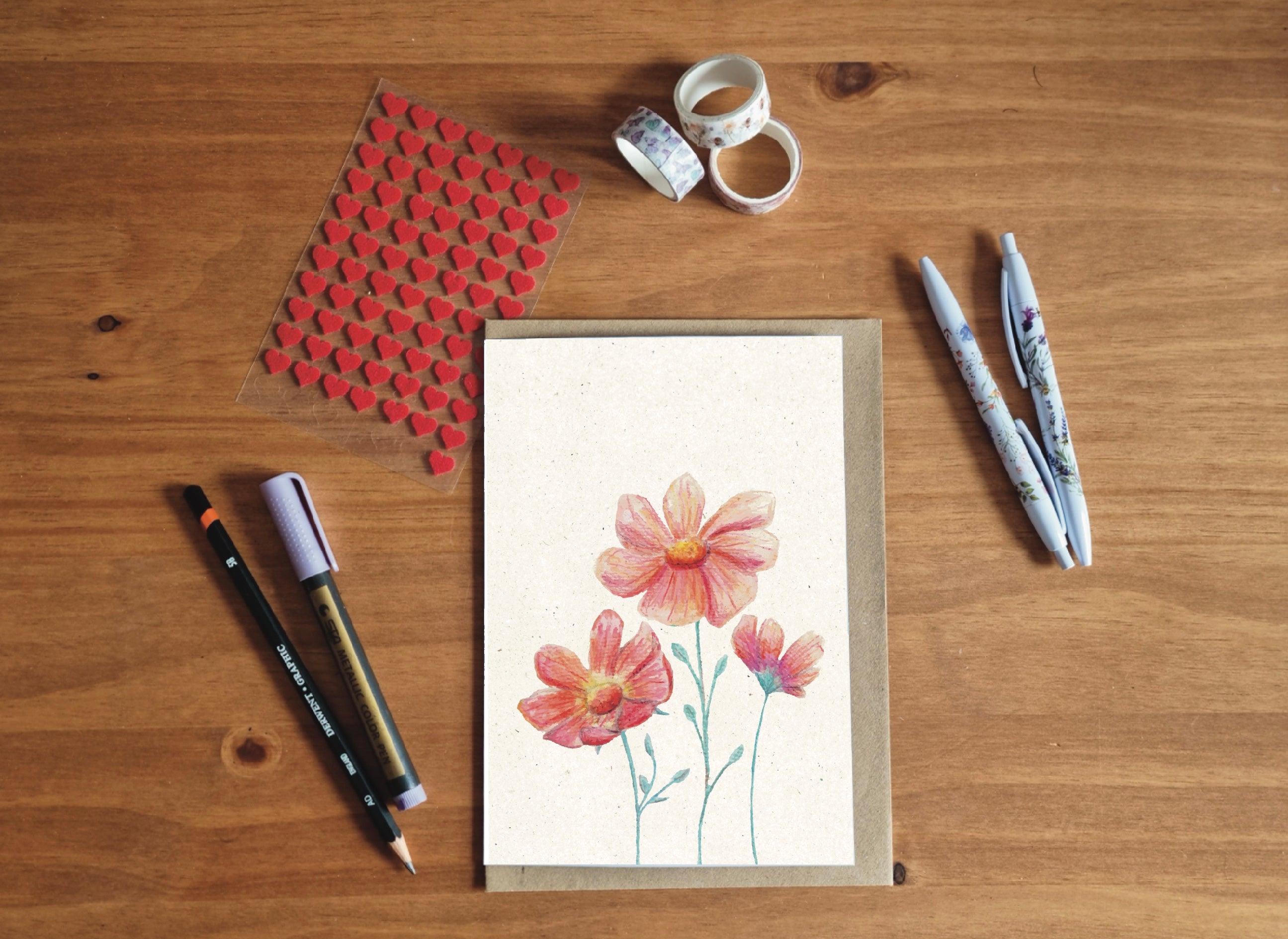Cosmos Greeting Card