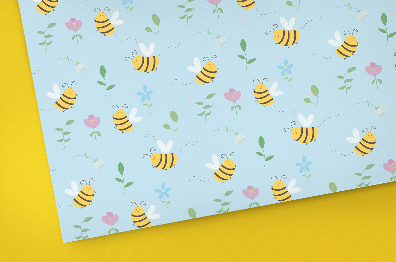 🐝 BEES - Digital Scrapbook Paper - 12x12" / 3600x3600 px *300dpi*
