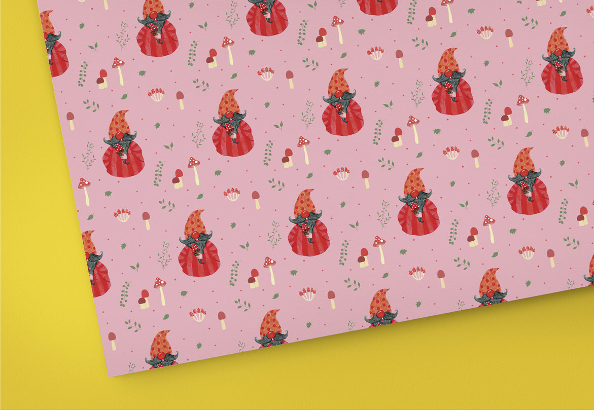 Cottagecore 🧙 GNOMES - Digital Scrapbook Paper - 12x12" / 3600x3600 px *400dpi*
