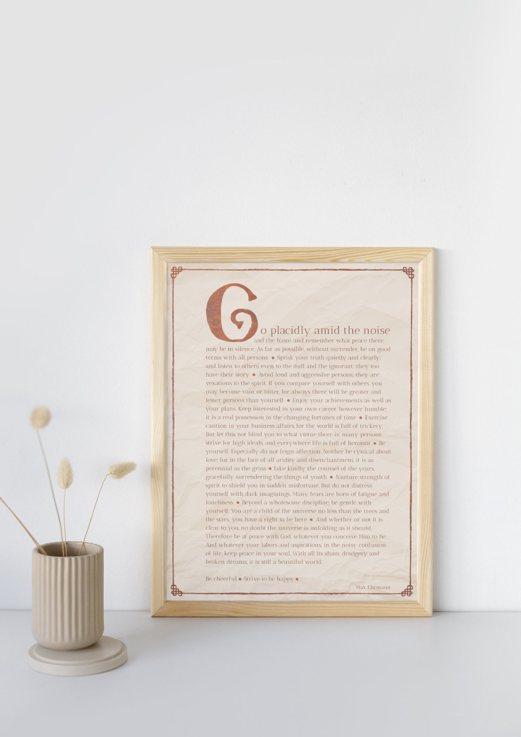Desiderata Art Print