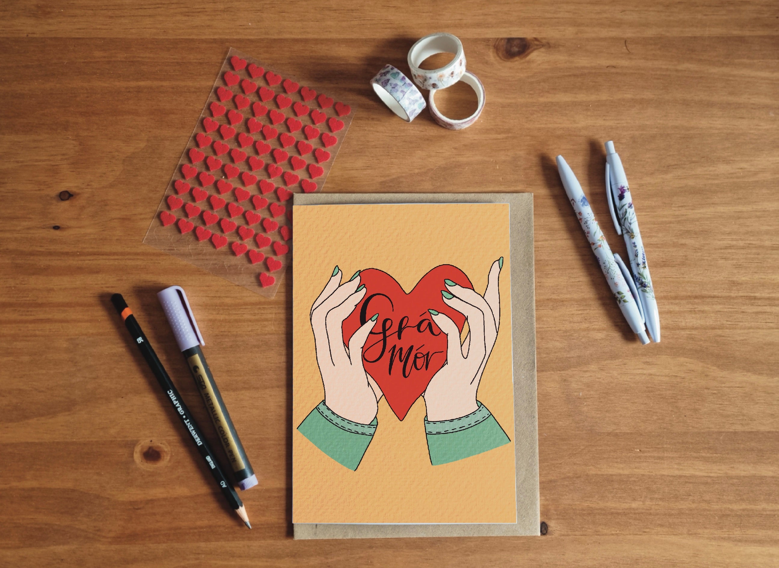 Grá Greeting Card