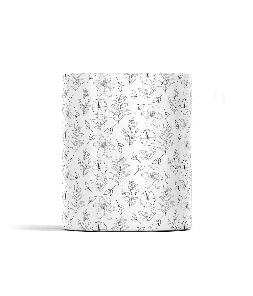 Botanical Line Art Mug (11oz)