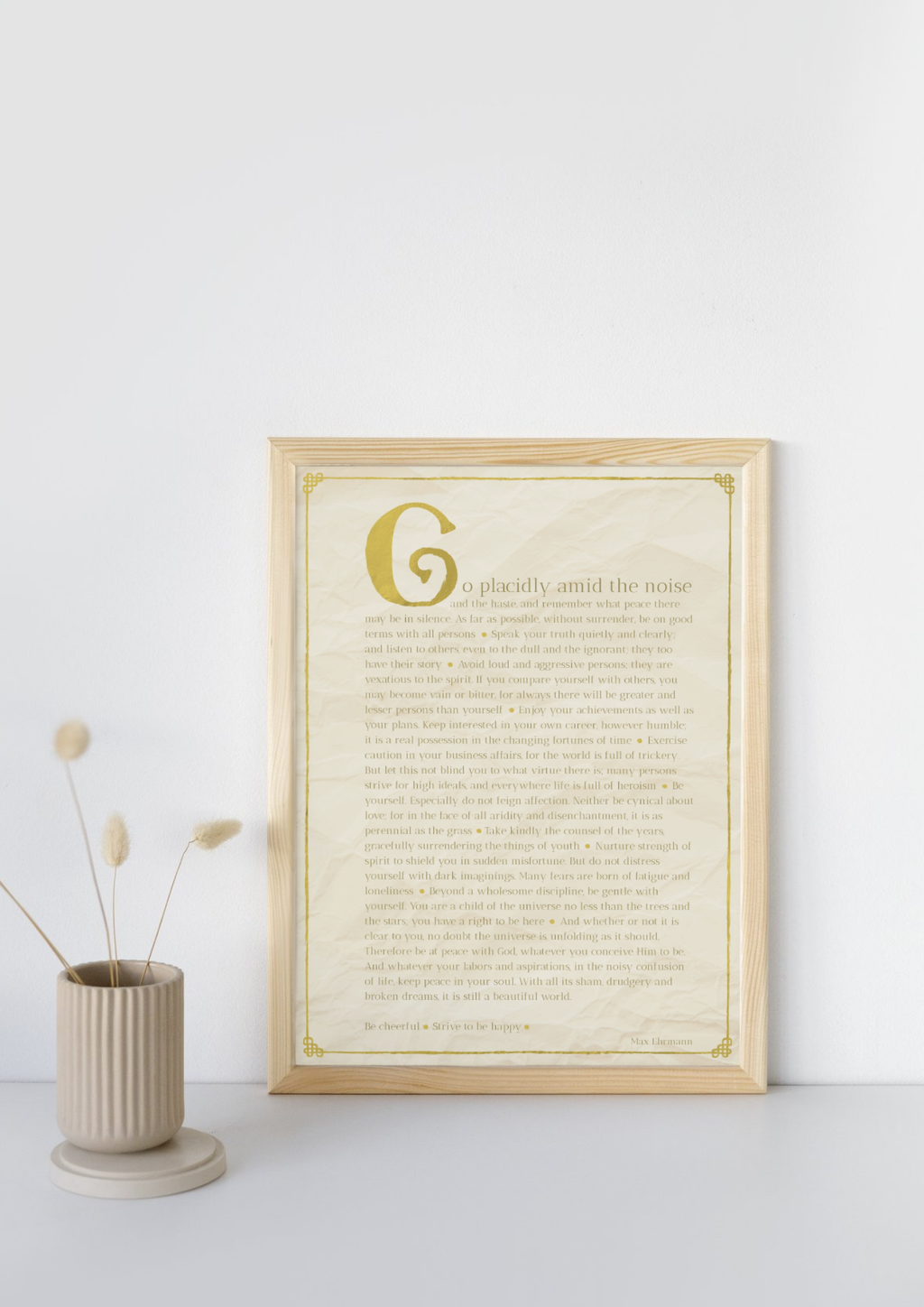 Desiderata Art Print