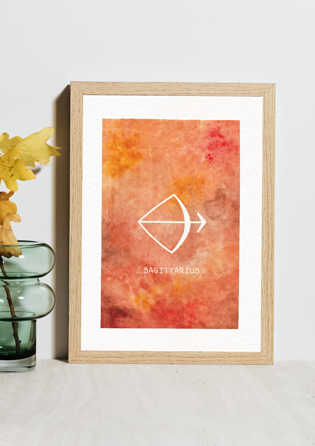 Sagittarius Zodiac Watercolour Art Print
