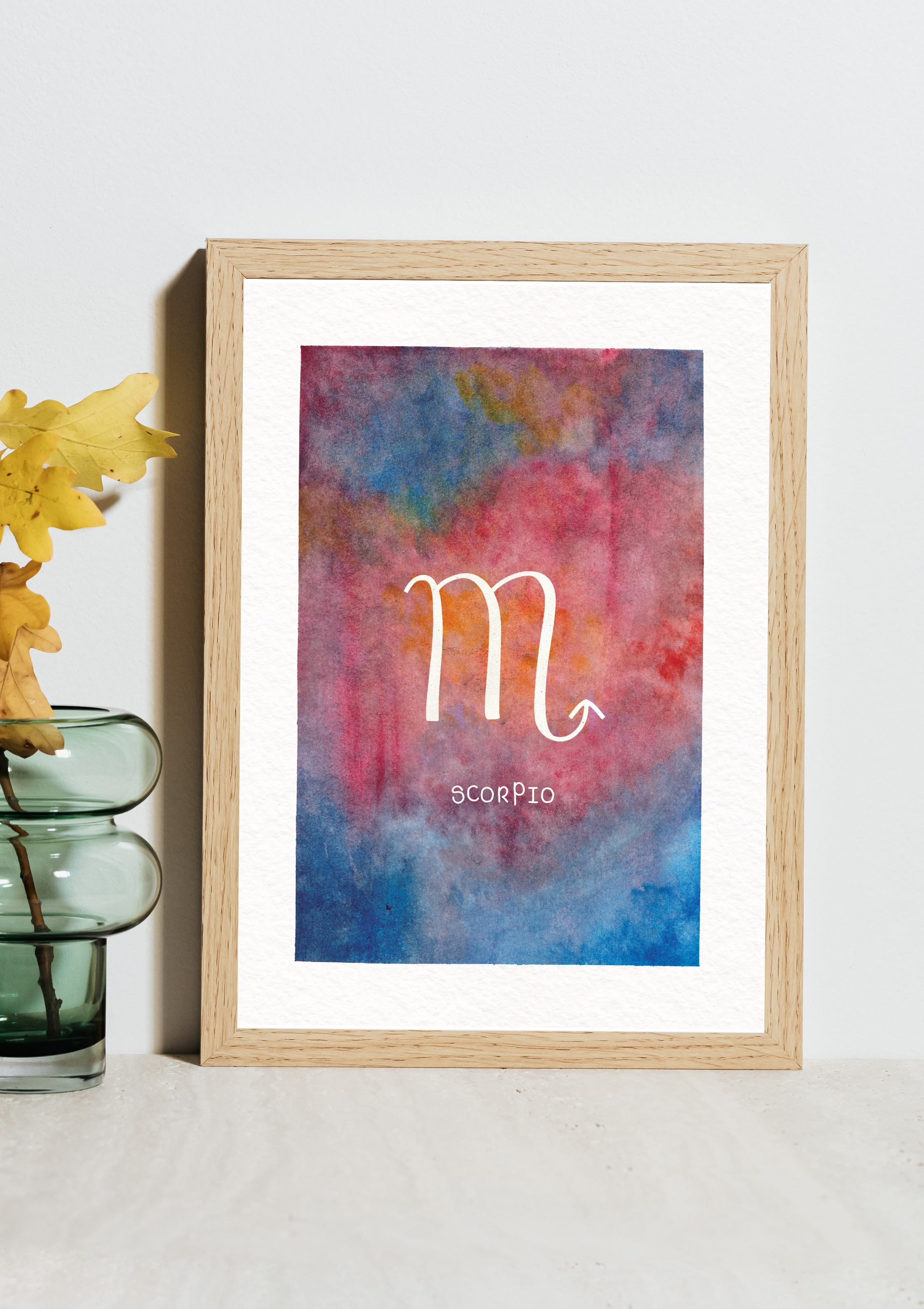 Scorpio Zodiac Watercolour Art Print
