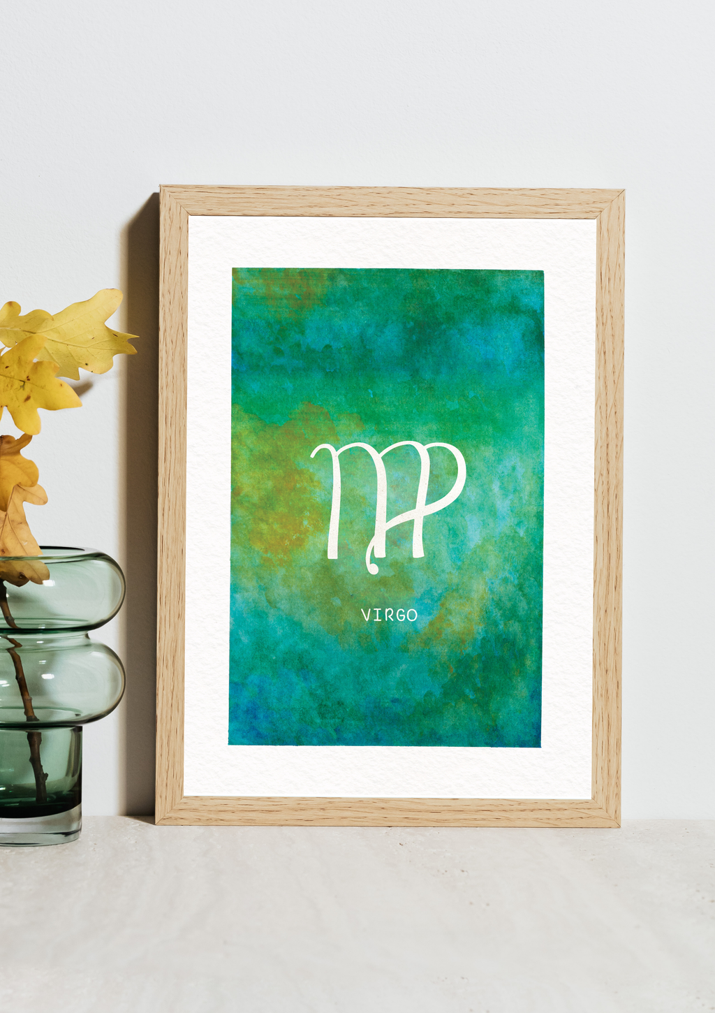 Virgo Zodiac Watercolour Art Print