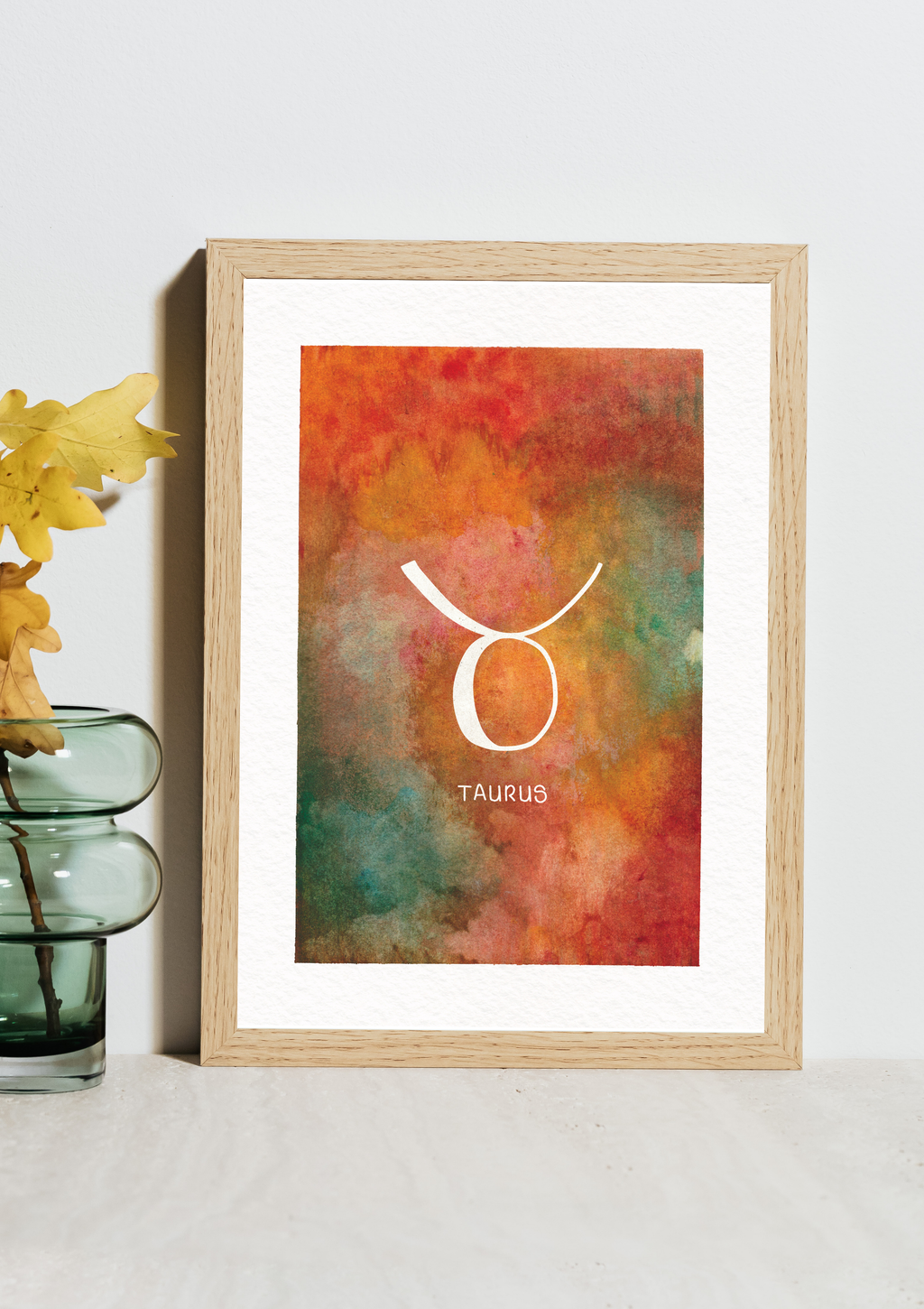 Taurus Zodiac Watercolour Art Print