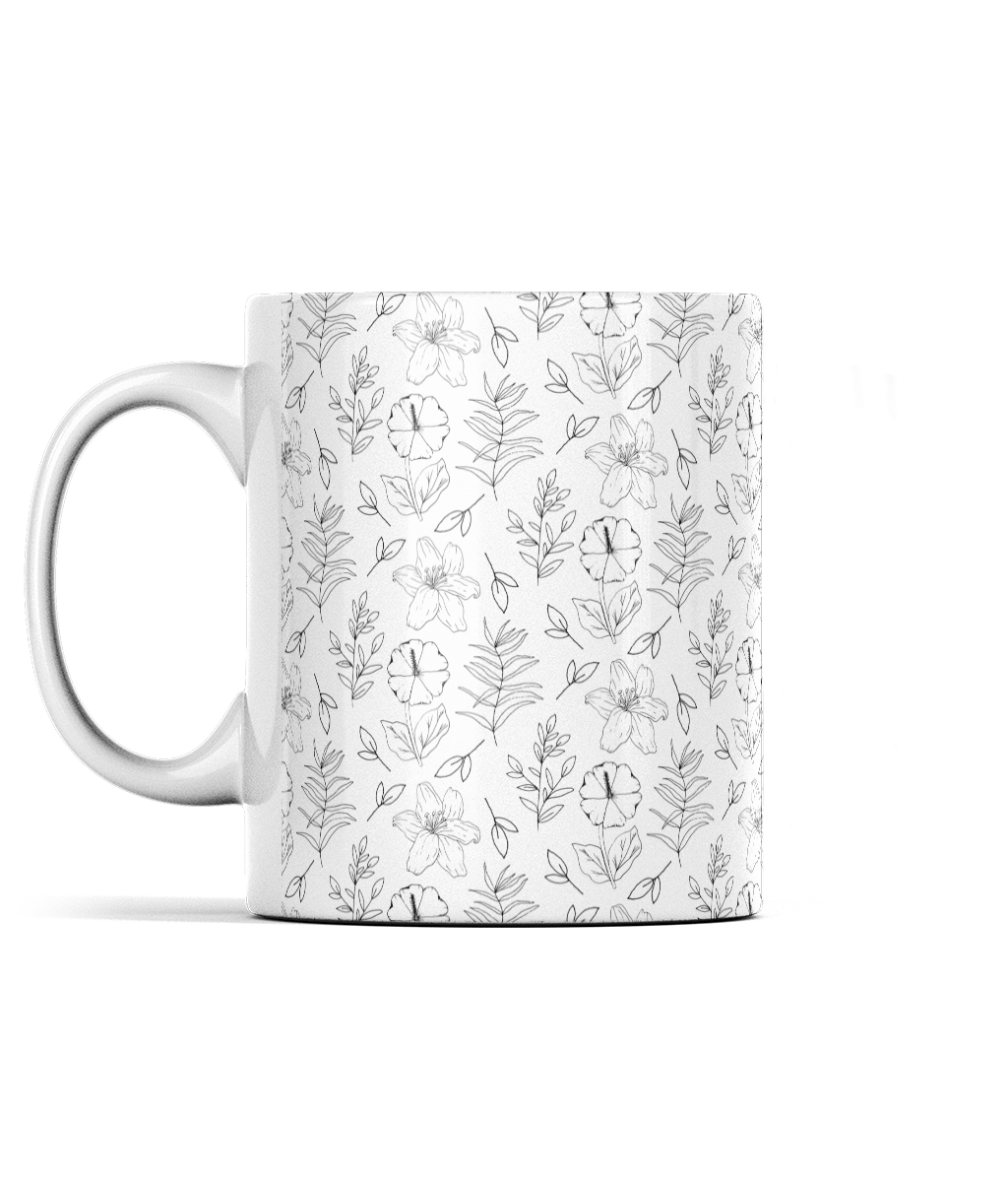Botanical Line Art Mug (11oz)