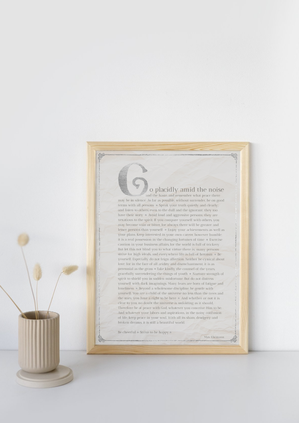 Desiderata Art Print